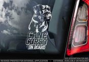 Cane corso (okuperad) bildekal V6 - on board